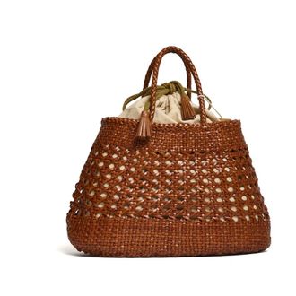 Dragon Diffusion Handbags, female, Brown, Size: ONE SIZE Woven Tote Bag