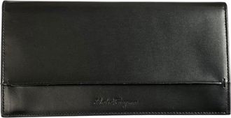 Ferragamo Leather Long Wallet (Bi-Fold) (Pre-Owned)