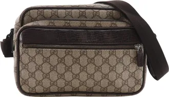 Gucci Brown Gg Supreme Shoulder Bag (Pre-Owned)