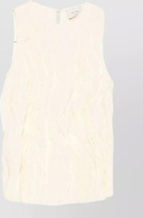 Alysi crinkled sleeveless blouse