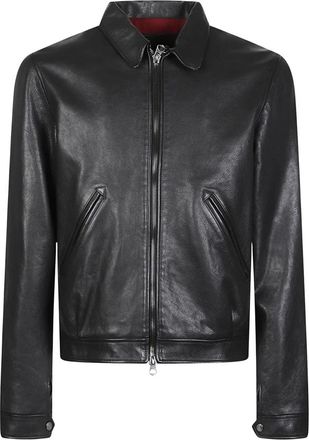STEWART Gino-Cow Naked Jacket - Heren - Leren en Su&egrave;de Jassen - Zwart - L - Leer - Jassen