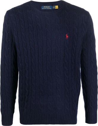 Ralph Lauren Cable-knit Pony-motif Sweater