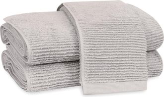 Matouk Aman Rib Cotton Washcloth in Cloud at Nordstrom