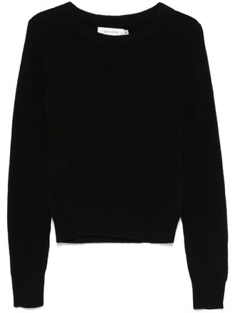 Aya Muse ribbed-knit sweater - women - Silk/Recycled Polyester - S - Black