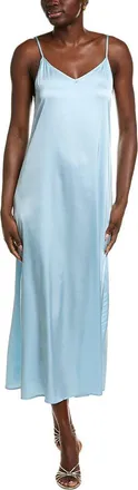 POINT Point Satin Slip Dress