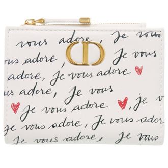 Dior White Leather Wallet (Bi-Fold) (Pre-Owned)