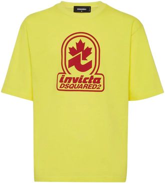 Dsquared2 T-shirt con stampa - Giallo