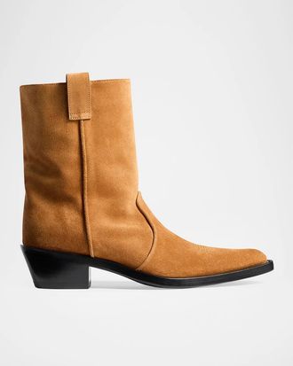 Khaite Clive Suede Ankle Boots