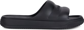Moncler Womens Rubber Slippers Black Sandal