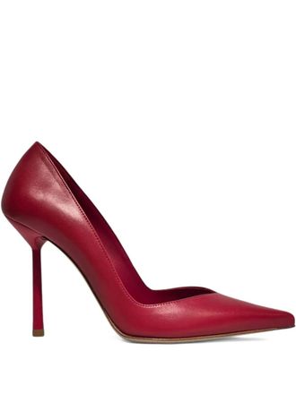 Le Silla 100mm Vivienne heeled pumps - women - Nappa Leather/Leather/Calf Leather - 37.5 - Red
