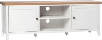 Klast Mueble Tv efecto madera blanco 150x55 cm