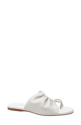 Linea Paolo Lane Toe Loop Sandal in Ivory/Gold at Nordstrom Rack, Size 5.5