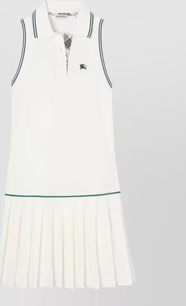 Burberry cotton pleated mini dress