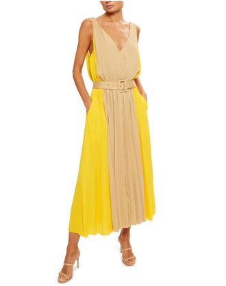 Ramy Brook Latoya Maxi Dress In Daisy Colorblock