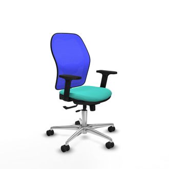 Piqueras y Crespo Silla De Oficina Piqueras Y Crespo Jorquera Azul Turquesa Cuero Sint&eacute;tico