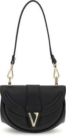Versace Iconische Virtus Kleine Schoudertas - Dames - Schoudertassen - Zwart - ONE Size - Leer - Tassen