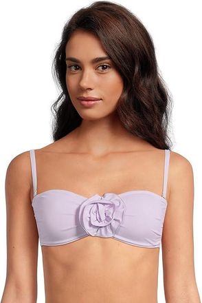 Lilly Pulitzer Harlan Bikini Top Womens Swimwear Water Hyacinth : 12, Nylon/Spandex