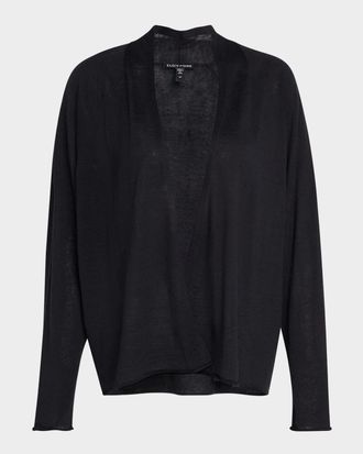 Eileen Fisher Open Raglan-Sleeve Cardigan