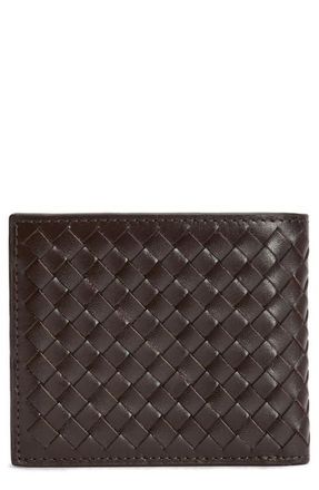 Barbour Farne RFID Woven Leather Bifold Wallet in Brown at Nordstrom