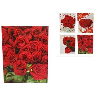 Trade Shop Trade Shop - Set 6 Pezzi Buste Da Regalo Con Rose 42x33x12cm Borsa San Valentino Vari Modelli