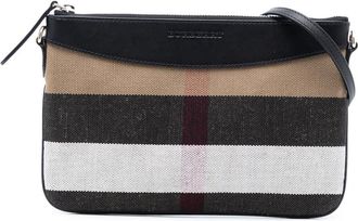 Burberry Pre-owned Burberry Mega Check Canvas Peyton Crossbody CNDONHOUDON