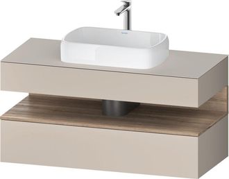 Duravit Duravit Qatego Consola Mueble Bajo Lavabo, 1 Extra&iacute;ble, 1 Caj&oacute;n