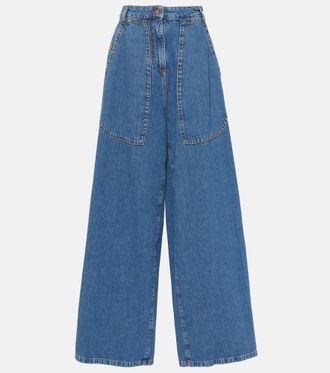 Etro High-rise wide-leg jeans