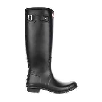 Hunter Printed Black White Womens Rain Boots - female - Hunter - Wellies - Black - 7 UK - Shoes