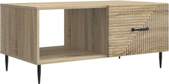 vidaXL Mesa De Caf&eacute; Roble Sonoma 90 X 50 X 40 Cm Madera De Ingenier&iacute;a Vidaxl