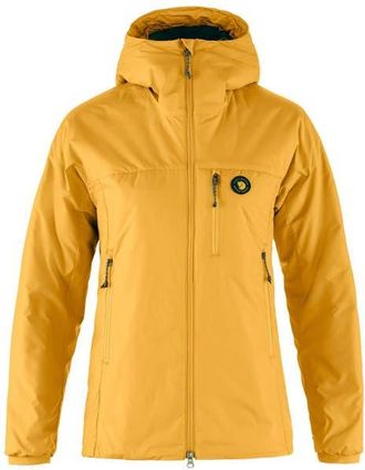 Fj&auml;llr&auml;ven Bergtagen 60 Water Resistant Insulated Jacket in Mustard Yellow-Mountain Blue at Nordstrom, Size Medium