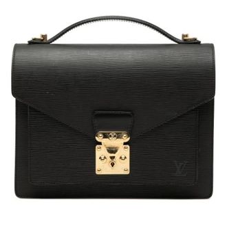 Louis Vuitton Pre-owned Monceau 28 - Dames - Pre-owned - Zwart - Maat: ONE Size Leer