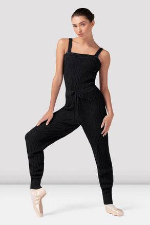 Bloch Ladies Haliay Knit Jumpsuit, Black