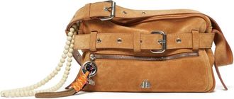 Aniye By 1A5489 Suede Schoudertas - Dames - Schoudertassen - Beige - ONE Size - Su&egrave;de - Tassen
