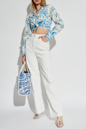 Versace Straight-leg Jeans, Womens, White