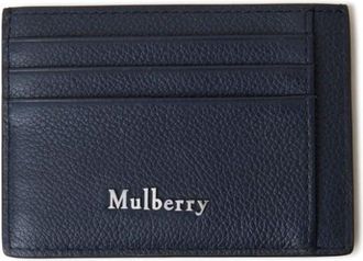 Mulberry Farringdon leather card holder - men - Leather - One Size - Blue