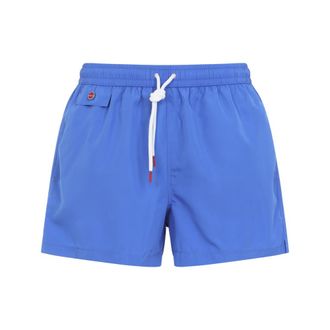 Kiton Blue Logo Swim Shorts