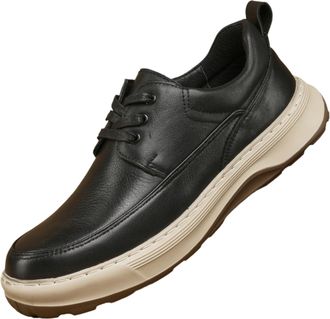 Generic Mens Fashion Sneakers Classic Retro Casual Shoes for Men Breathable Comfortable Business Dress Sneaker (Black,6.5)