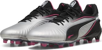 Puma Unisex KING ULTIMATE FG/AG Football Boots - Silver - Size UK 8.5