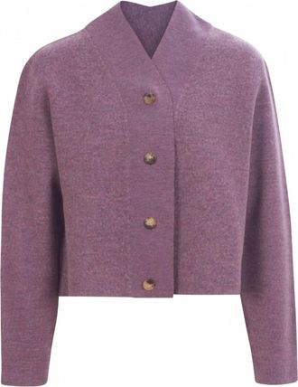 Rachel Comey Womens Vrod Cardigan In Prune Plum
