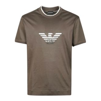 Emporio Armani T-Shirt - male - Emporio Armani - T-Shirts - Brown - 2XL - Tops