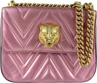 Gucci Pre-owned Cross Body Bags, female, Pink, Size: ONE SIZE Pre-owned Vintage Cross Body Bag
