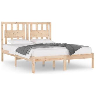 Berkfield Home Bed Frame Solid Wood Pine 180x200 cm Super King Size in Light Brown