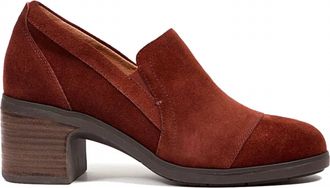 Jambu Womens Vaughn Loafer Block Pump In Brandy