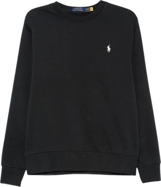 Polo Ralph Lauren Felpa in Terry Loopback - - Sweatshirts & Hoodies - Uomo - Nero - L
