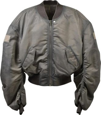 Rick Owens Secchia Flight - Heren - Jassen - Grijs - Maat: L Katoen