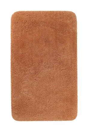 Homie Living Alfombra de ba&ntilde;o lisa de poli&eacute;ster terracota 80x150