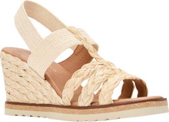 Andr&eacute; Assous Maria Wedge Sandal in Natural/Natural at Nordstrom, Size 10