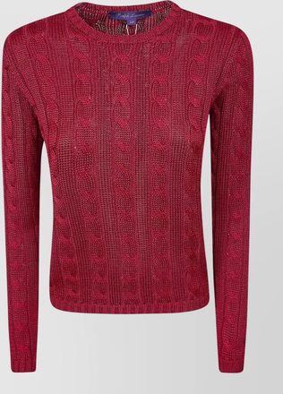 Ralph Lauren cable knit crew neck long sleeve pullover