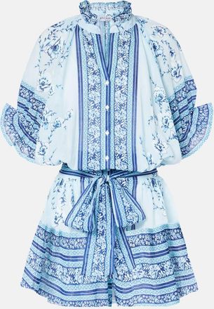 Juliet Dunn Printed cotton beach dress