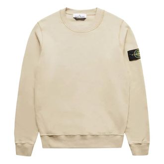 Stone Island Logo Patch Sweatshirt Cream 771563020-V0090